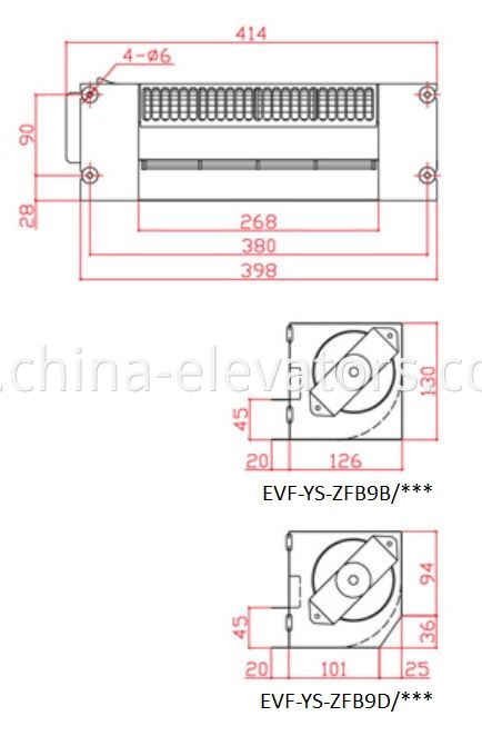 Elevator Cross Flow Fan